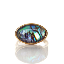  The Safiya ring by The Lāz Element. Beautiful gold ring with natural abalone shell.